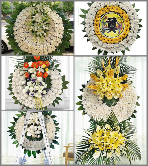 山东潍坊安丘市官庄镇坡楼村花圈速递